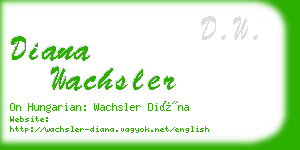 diana wachsler business card